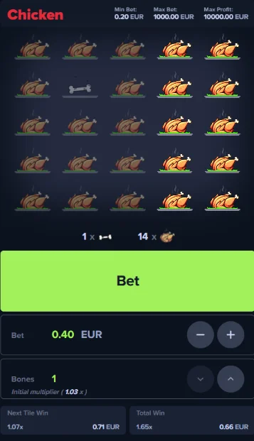 MyStake Chicken casino